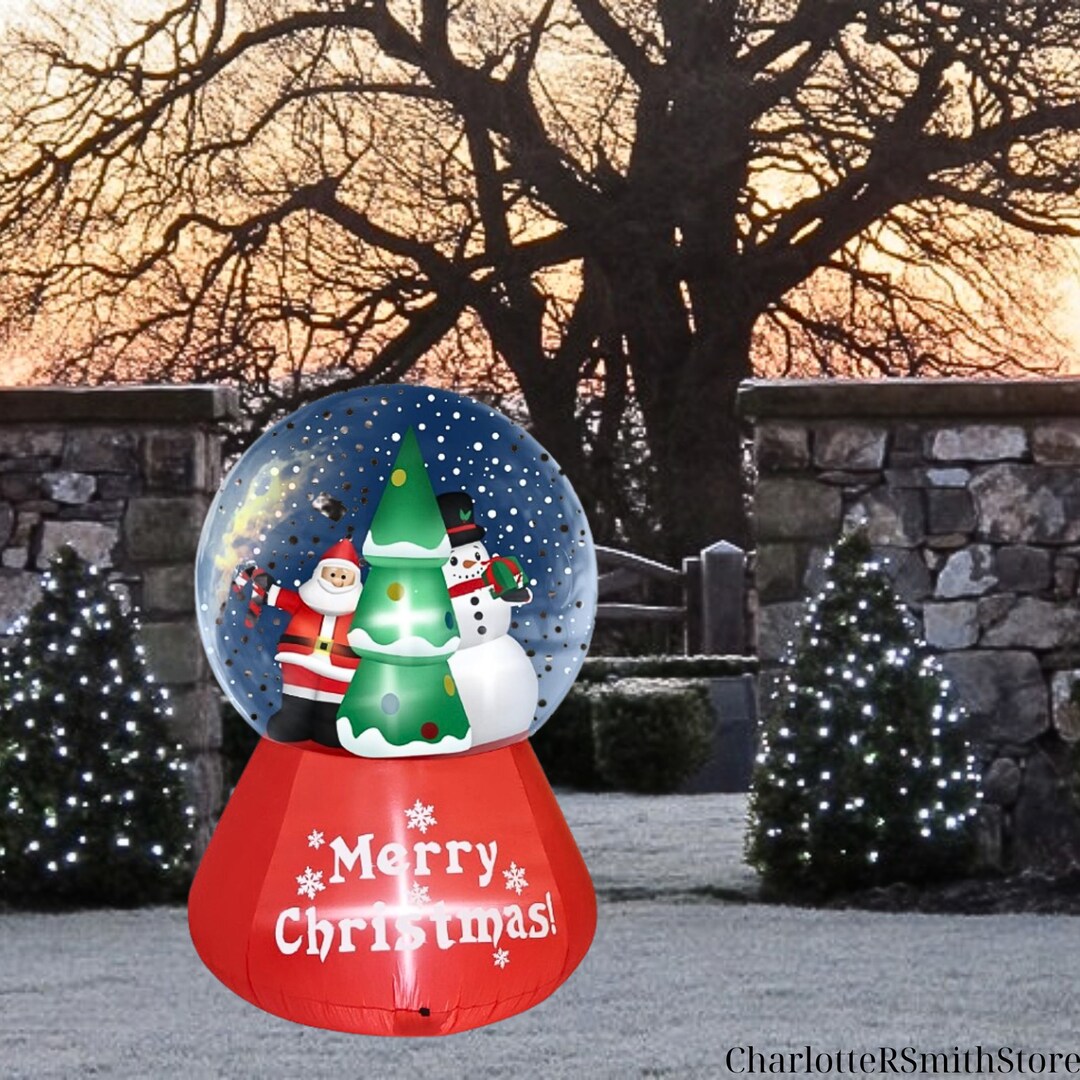 Christmas Inflatable Snow Globe Outdoor & Indoor Decorations 6 Etsy