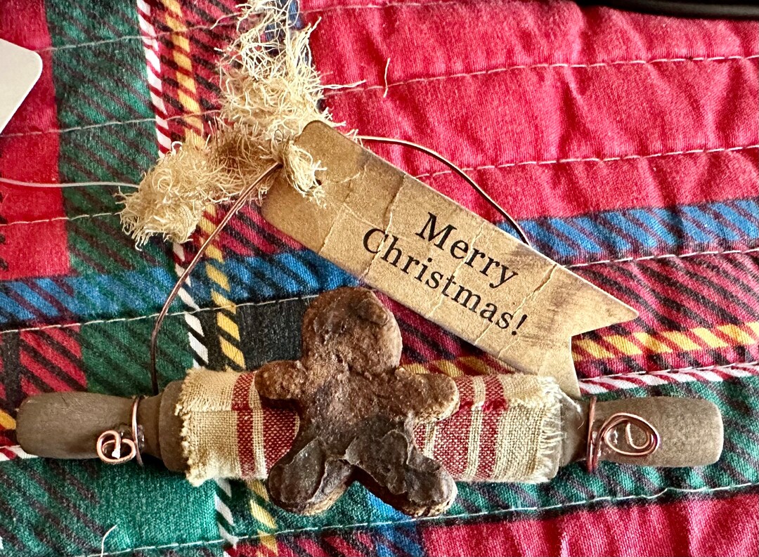 Gingerbread Rolling Pin Ornament Etsy