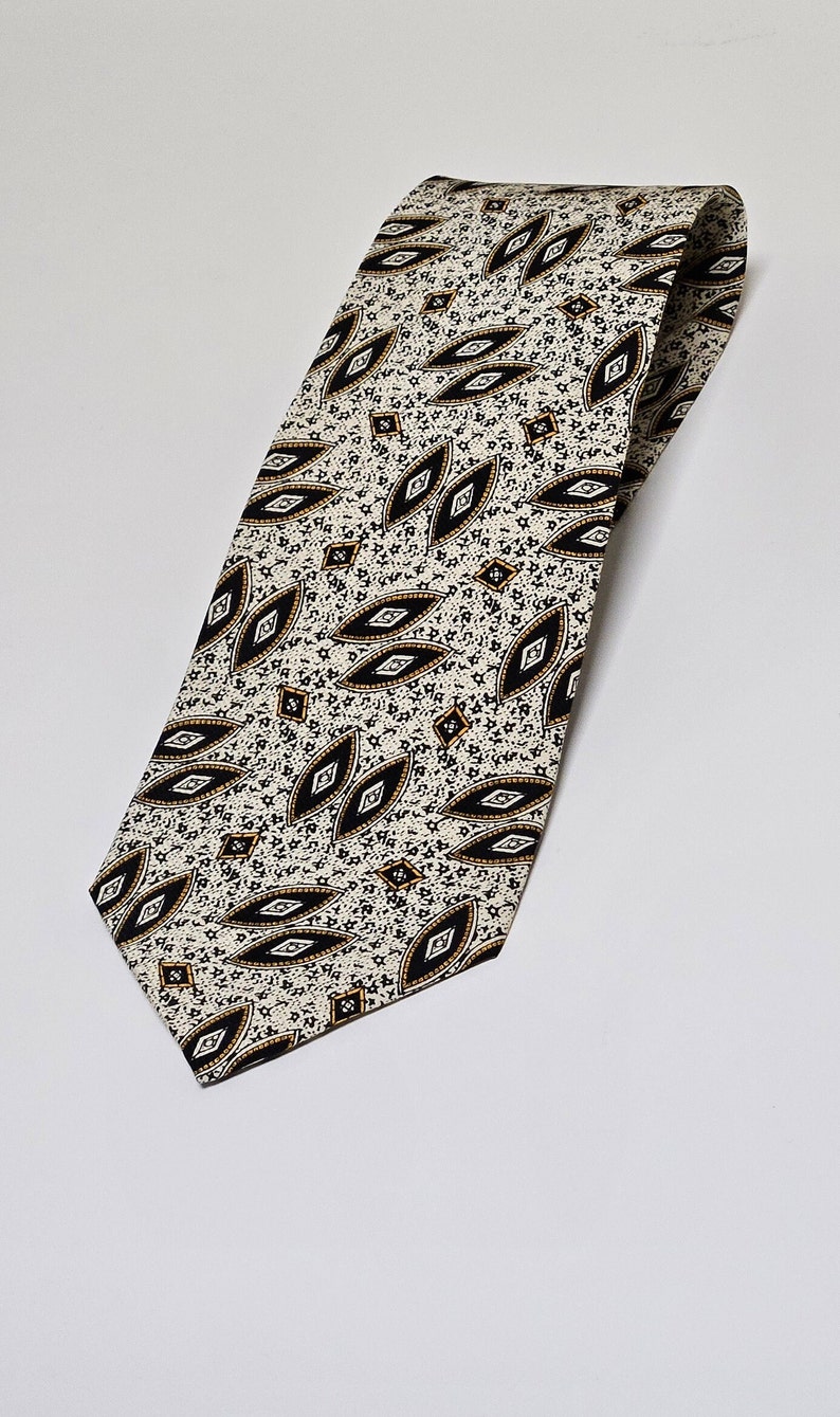 Vintage Retro Krawatten Seide Farbe Bunt Muster Bild 2
