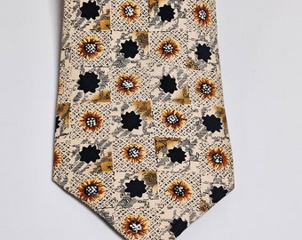 Vintage-Krawatte aus 100 % Seide. Maß: ca. L 145 x B 10 x 4 cm.