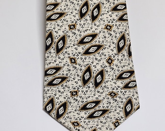 Vintage Retro Krawatten Seide Farbe Bunt Muster