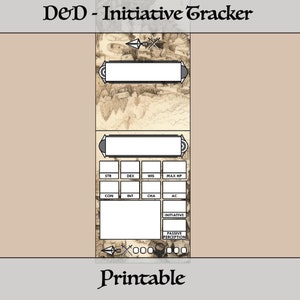 D&D イニシアティブ トラッカー - オールド ビレッジ スタイル
