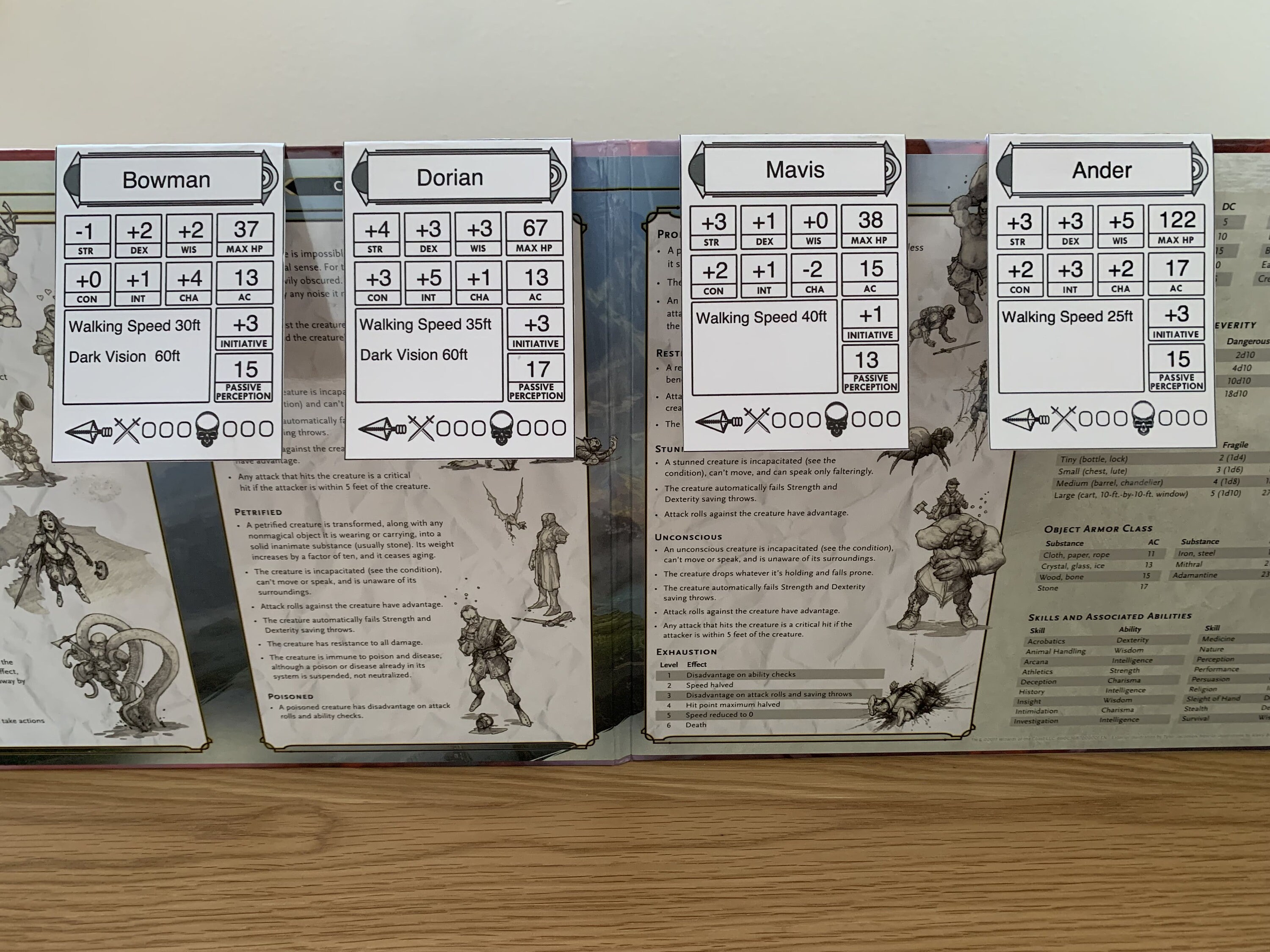 D&D Initiative Tracker - Black and White Printer-friendly - Etsy
