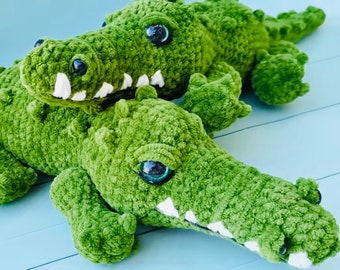 Amigurumi Crocodile Crochet Pattern, Amigurumi Animal, Crochet Big Toy, Big Amigurumi, Croco Tutorial