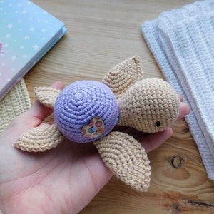 Turtle Crochet Pattern, Amigurumi Pattern, Amigurumi Turtle Pattern, Turtle No Sew Crochet, Amigurumi Crochet Patterns, Plushie Pattern
