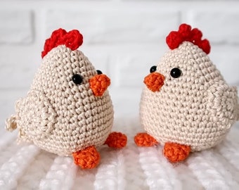 Chicken Amigurumi Crochet Pattern, Easy Bird (Digital Download)