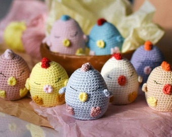 Chicken Amigurumi Crochet Pattern, Easter Chick (Digital Download)