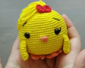 Chicken Amigurumi Crochet Pattern, Easy Beginner Project (Digital Download)