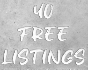 Etsy Free Listings 40 Product free 40 Listing Credit Get Free Listing Link To Open Etsy Store No Need to Purchase