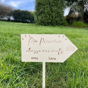 Pancarte " Ma 1ère Chasse aux Œufs "