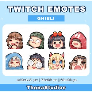 Ghibli Inspired Emotes, Set 2