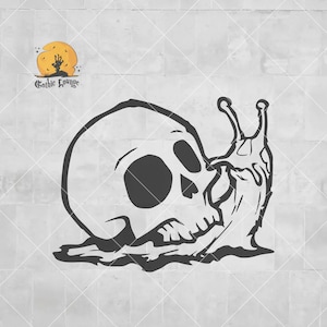 Snail Skull | Skull svg | Snails svg | Creepy Snail svg | Creepy svg | Snail clipart | Snail vector | Snail printable | Skull art | Cricut