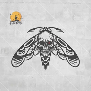 Death Head Moth | Moth svg | Hawkmoth svg | Death svg | Death Head svg | Skull svg | Death head moth printable | Death Moth svg | Cricut