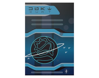 Planet Kuat Starcruiser Inspired Poster