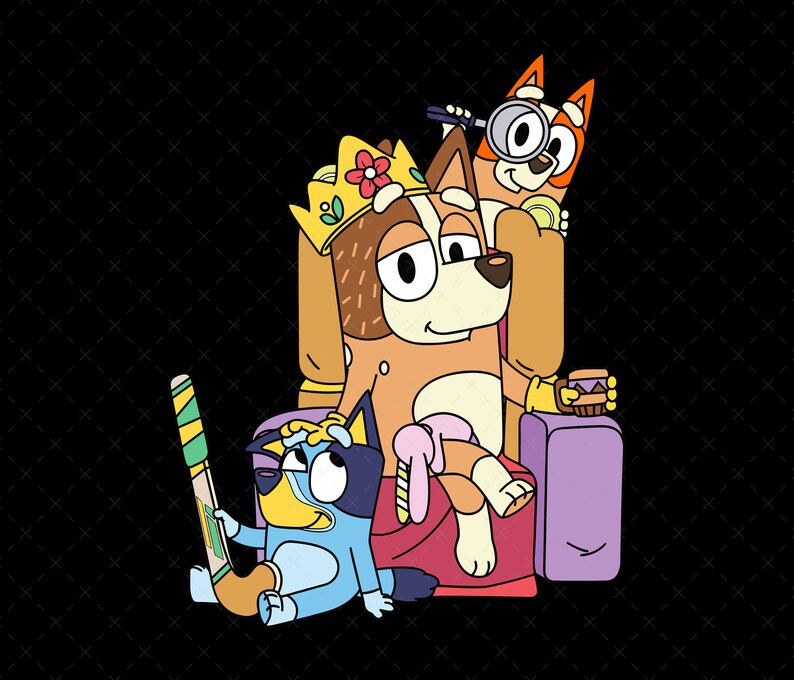 Bluey Family Png, Bluey Mother's Day Png, Bluey Chili Heeler Png, Bluey Heeler Png, Bluey Mom