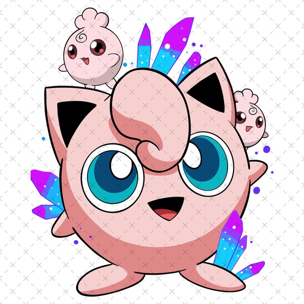 Jigglypuff Svg, Pokemon Png Svg, Pokemon Jigglypuff Svg, Jigglypuff Png, Tshirt Png, Sticker Svg, Svg Png Digital File, Instant Download