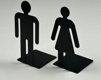 Minimalist Man + Woman Bookends/Figurines