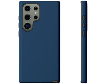 Blue Navy iPhone Case  Navy Blue Phone Case   Blue Navy iPhone and Samsung Case   Navy Blue Samsung Case  Classic Navy Phone Case gift