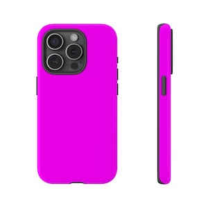 Neon Pink Apple iPhone 15 Pro  Neon Pink iPhone Case   Samsung 23 Phone   Apple iPhone 15 Pink   iPhone 14  New Design iPhone 13 Neon Pink
