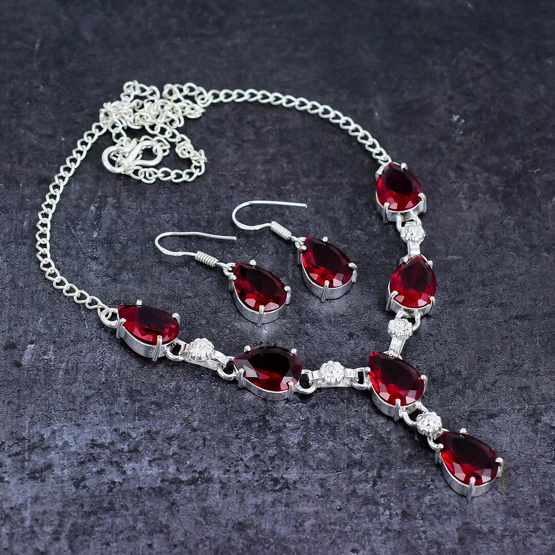 Fashion Crystal Earring Necklace Set Gifts For Her Girl Friend Friendship main image 0