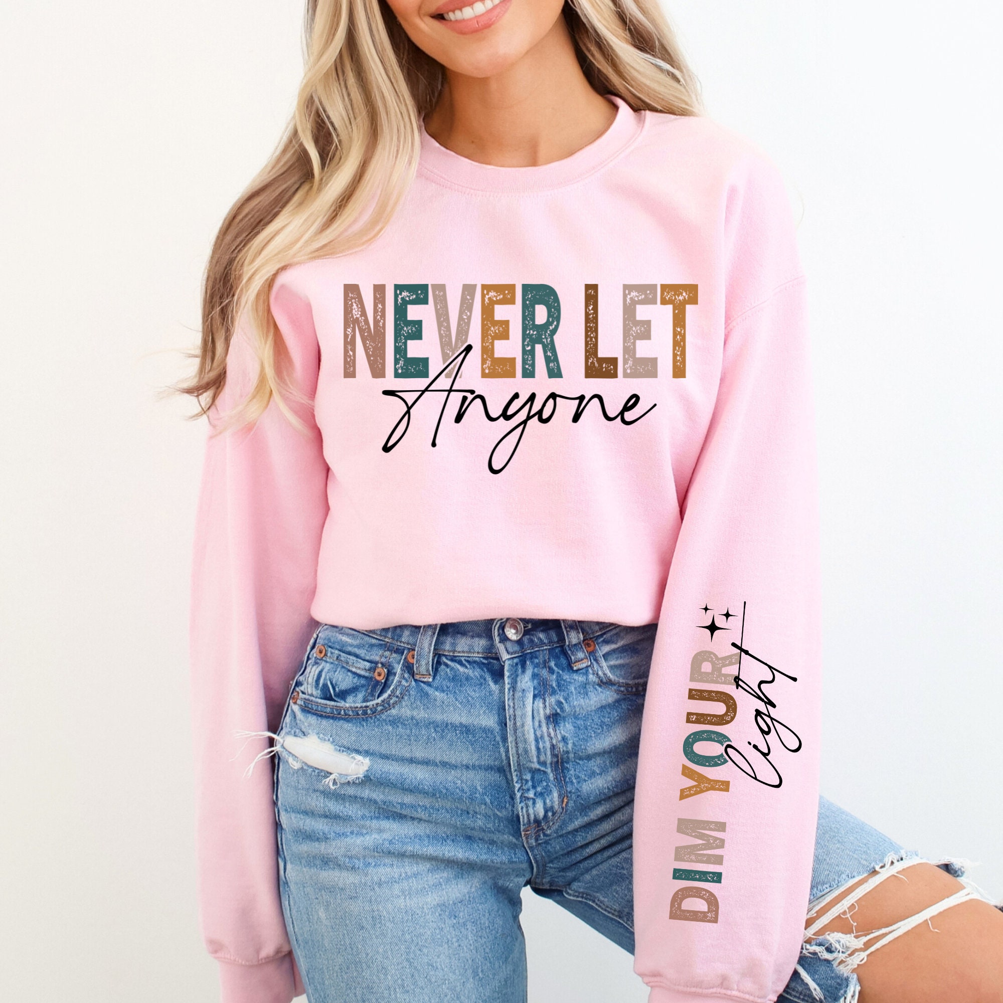 Never Let Anyone Dim Your Light SVG PNG EPS, Boho Self Care Png ...