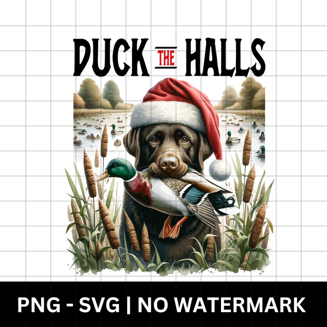 Hunting Dog Christmas PNG, Christmas Duck Hunting PNG, Duck Sublimation
