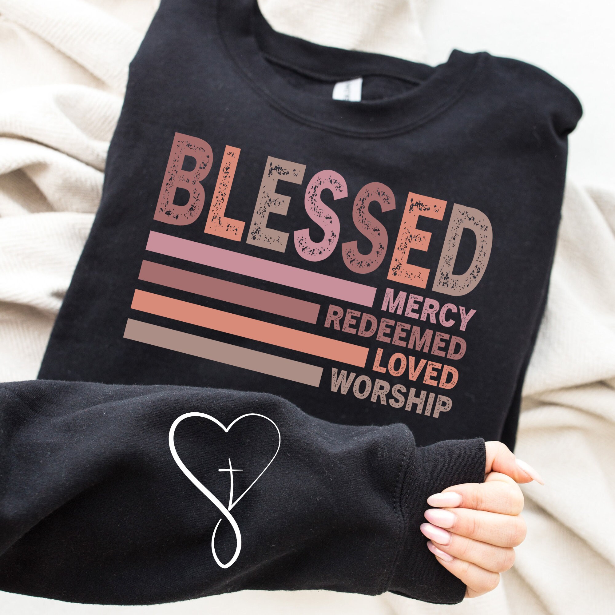 Blessed Mercy Redeemed Loved Worship Shirt Blessed Mercy Redeemed Loved Worship Shirt