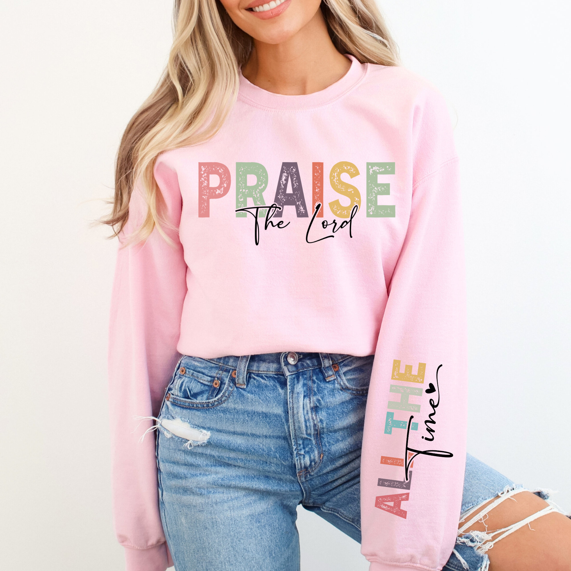 Praise the Lord Svg Png, Elegant Boho Christian Quote SVG, Sleeve Shirt ...