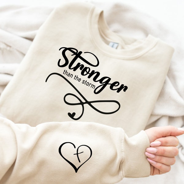 You Are Stronger Than The Storm Svg Png, Boho Self Care PNG, Motivational Svg, Sleeve Design, Trendy Shirt, Positive Daily Affirmations svg