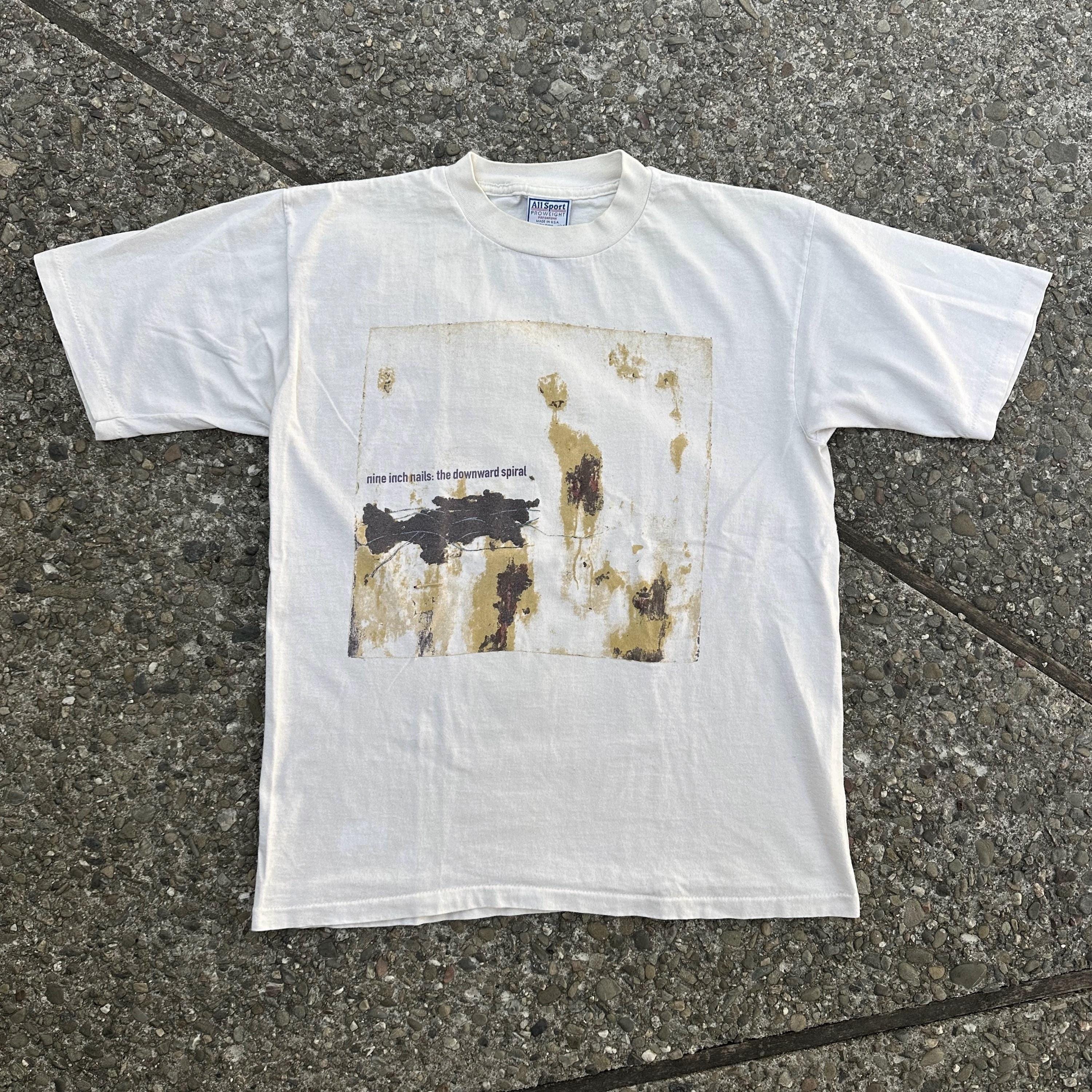 Vintage Nine Inch Nails Downward Spiral T Shirt - Etsy Vintage Nine Inch Nails Downward Spiral T Shirt - Etsy
