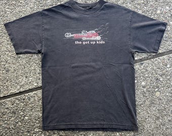 The Get Up Kids - RARE 1999 Vintage "Drag Race" T-Shirt (B1)-