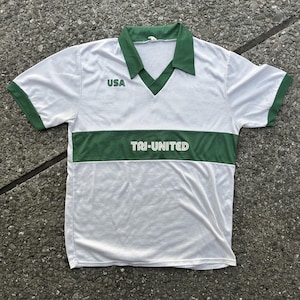 Camiseta de fútbol vintage "Tri-United" de los años 80 (B2)