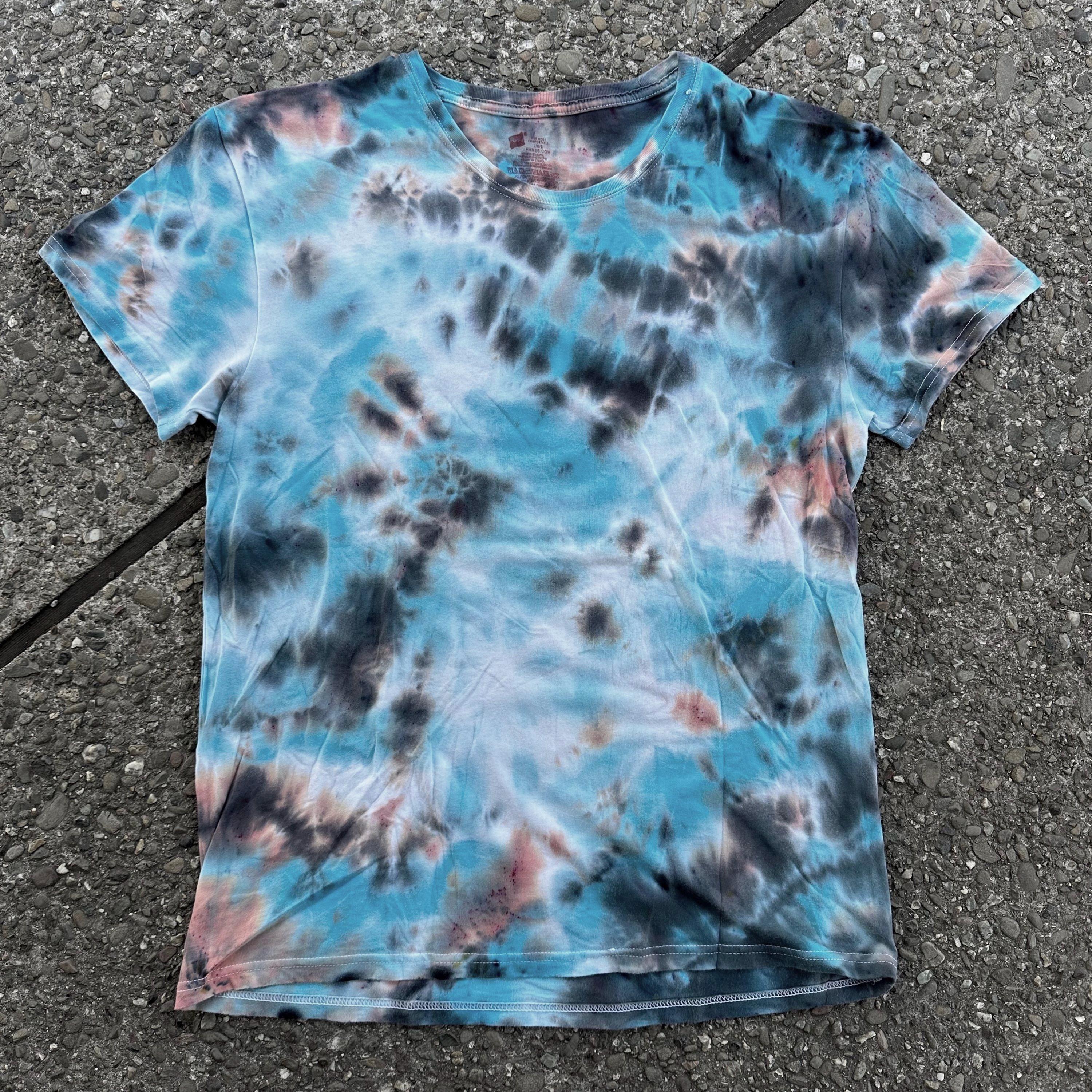 Tie Dye - Homemade T-shirt (B2)- - Etsy