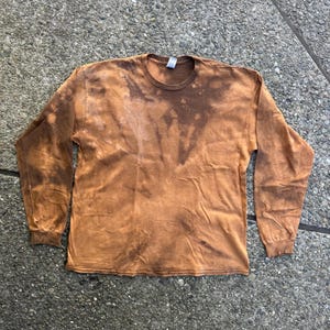Gebleichtes Selbstgemachtes Langarm-Shirt (RM) -