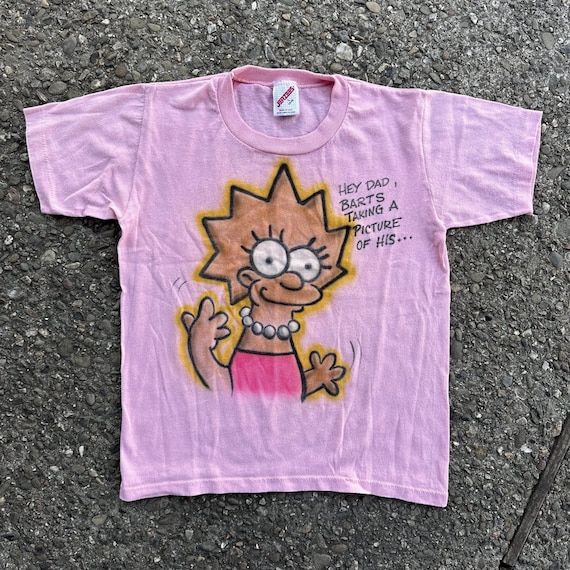 Vintage 1990s "Lisa Simpson" Airbrush T-Shirt (B3)-