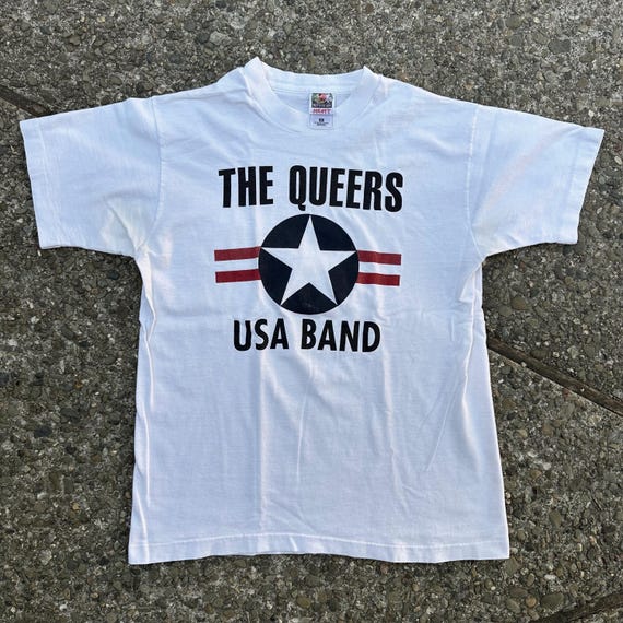 THE QUEERS 1995 JAPAN TOUR Tシャツ LOOKOUT! The Queers - RARE 1990s Vintage