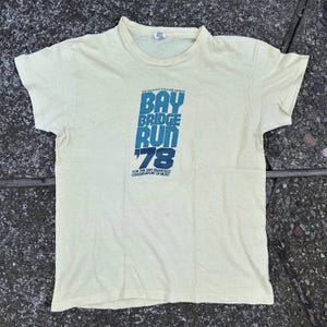 Vintage 1978 &quot;Bay Bridge Run&quot; T-Shirt (B2)-