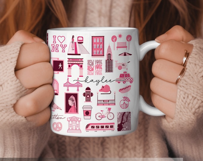 Custom New York Coffee Mug NY Gifts Coffee Cup New York Theme Mug NY Coffee Cup New York City Mug New York City Coffee Cup I Love New York