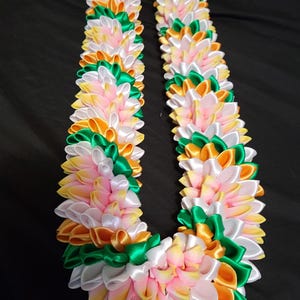 Lei de cinta en espiral de 36 pulgadas para graduación, cumpleaños, día de la madre, día del padre, boda, aniversario