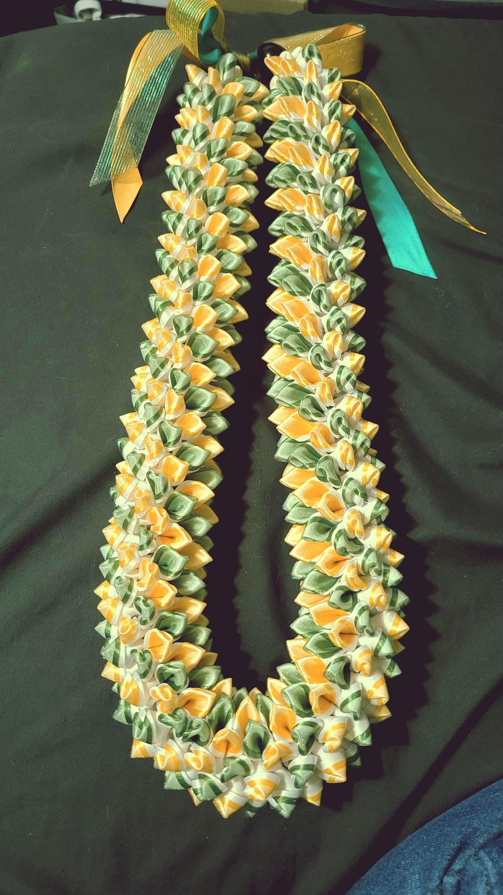 Shell Lei With Ribbon 40in Ribbon Lei Spiral Style for Graduation,birthday,mothers Day ...