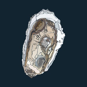 8x10 Oyster Print