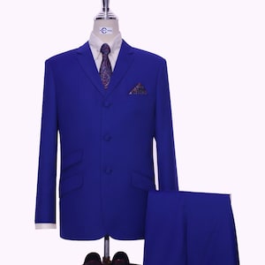 Mod Suit | 60s Style Royal Blue Suit for Men