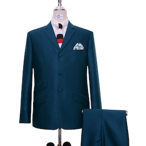 Peacock Blue Tonic Suit
