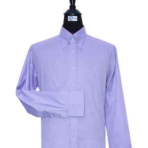 Pin Collar Shirt | Lavender Color Shirt or men
