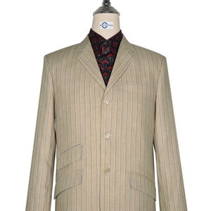 Boating Blazer - Khaki and Blue Striped Blazer
