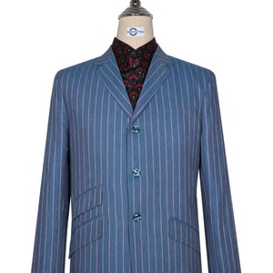 Boating Blazer - Sky Blue and Pink Striped Blazer