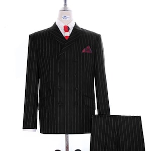 Striped double breasted suit 2025