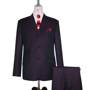 Two Tone Suit- Purple and Black Two Tone Suit