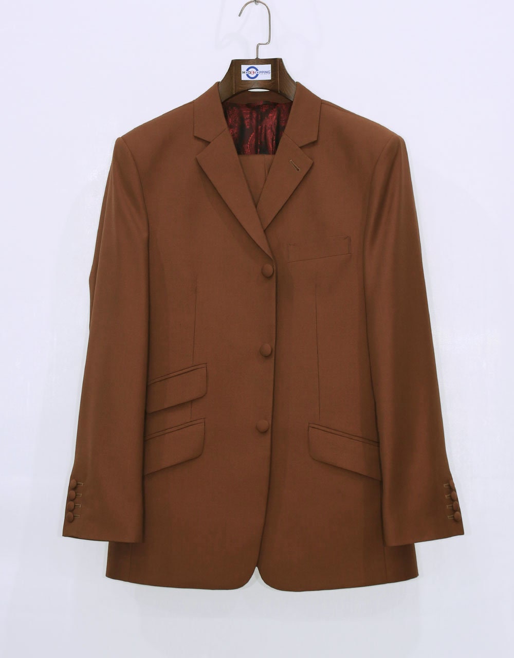Mod Suit Burnt Orange Wedding Suit Etsy