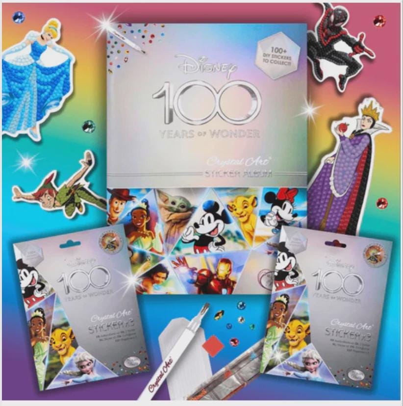 Craft Buddy Disney 100 Years of Wonder Crystal Art Sticker Starter Pack - Etsy Craft Buddy Disney 100 Years of Wonder Crystal Art Sticker Starter Pack - Etsy